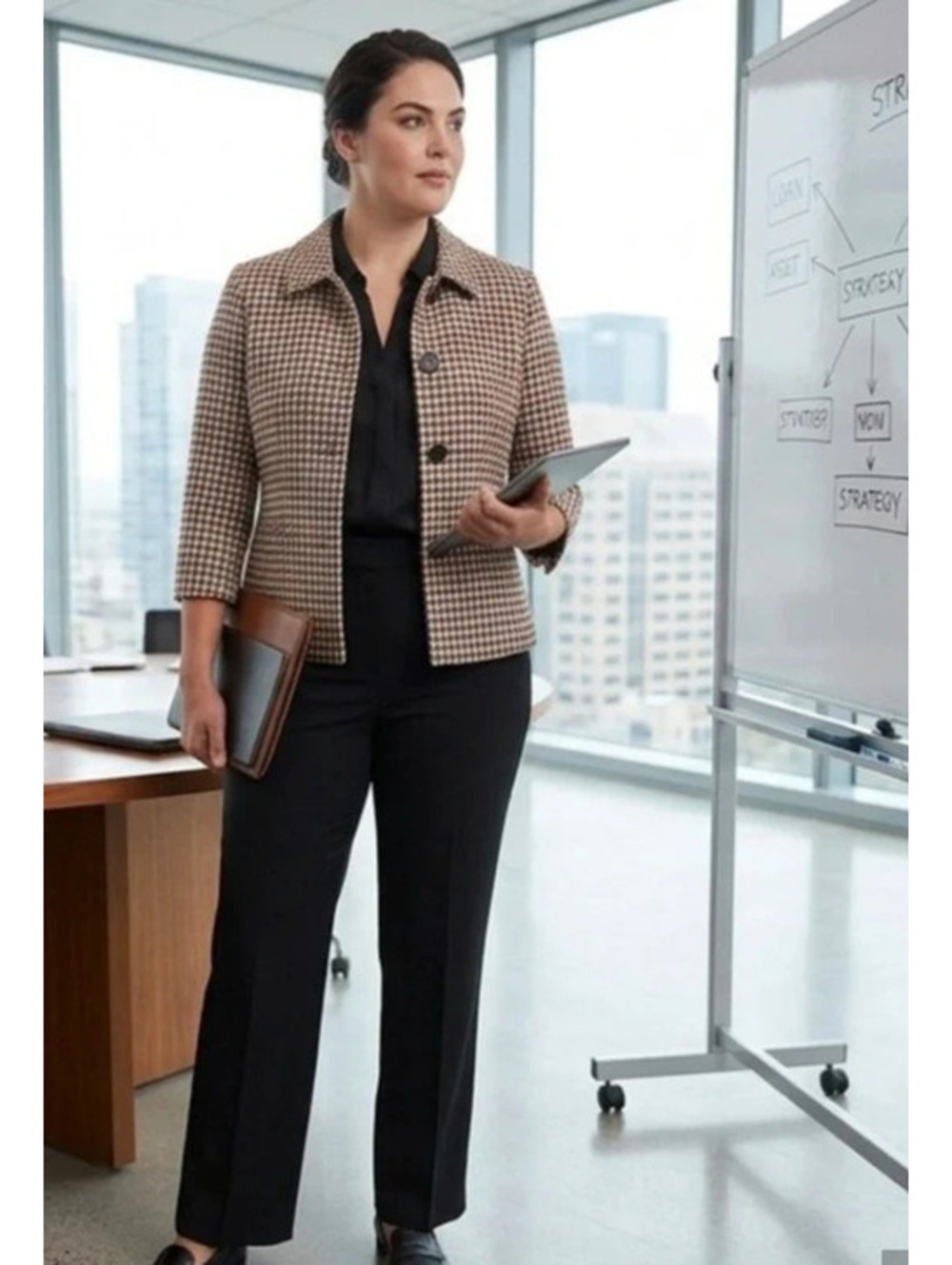Women's Jacket 3/4 Length Sleeves